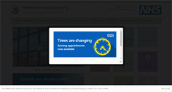 Desktop Screenshot of pembrokehousesurgery.co.uk